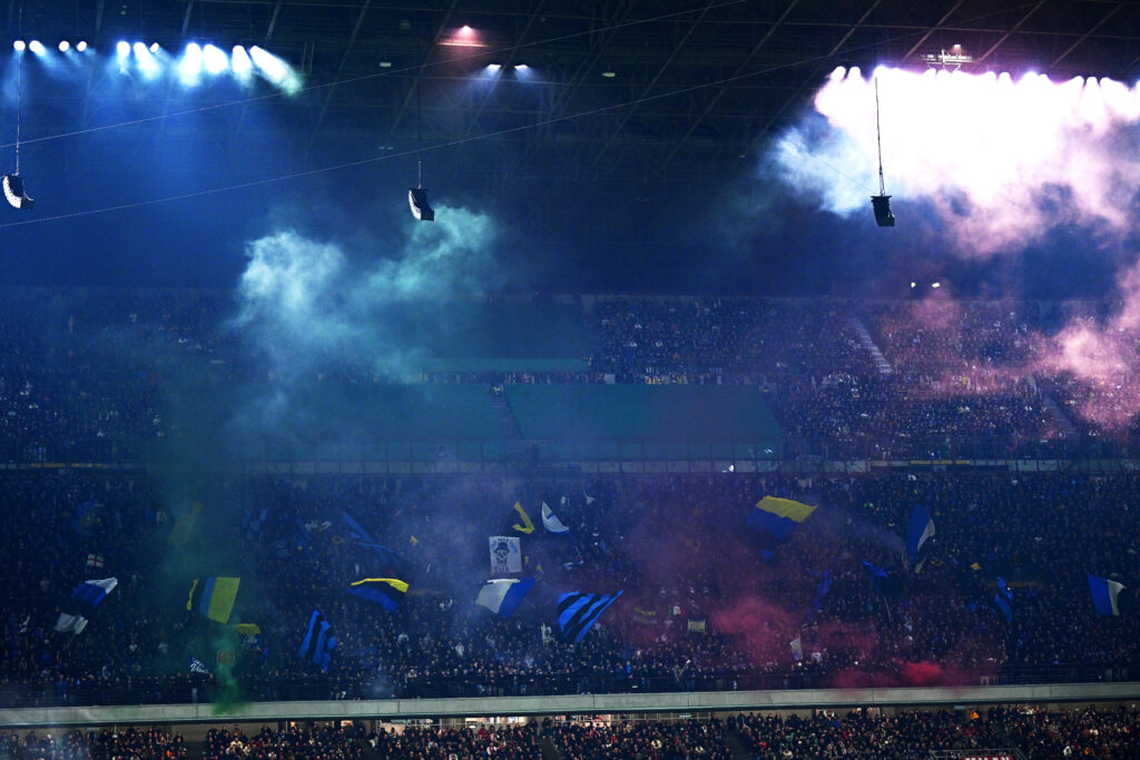 tifosi dell'Inter e i cori contro i napoletani