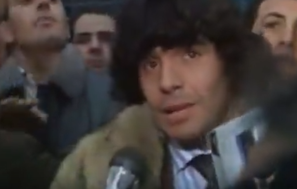 Maradona dopo un Como-Napoli