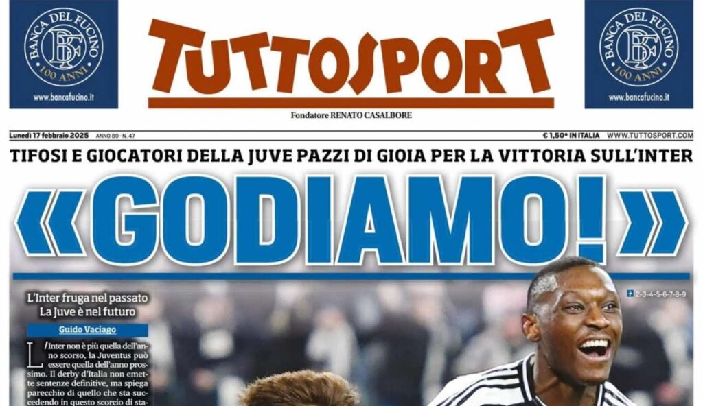 prima pagina tuttosport oggi