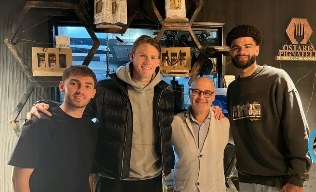 gilmour mctominay billing napoli