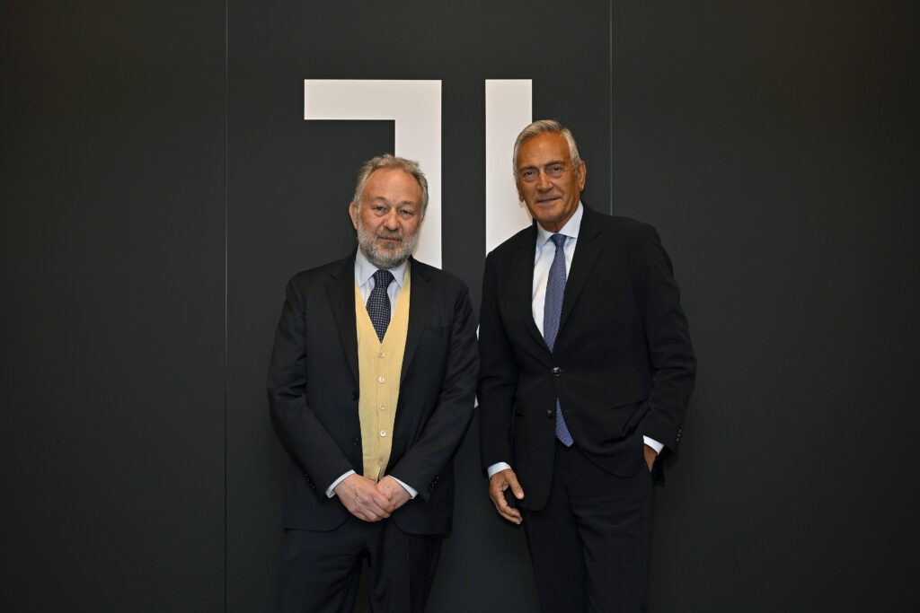 Gabriele Gravina Visits Juventus Headquarters