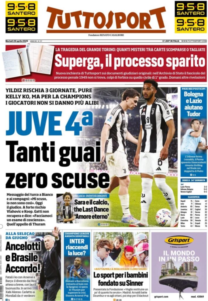 PRIMA PAGINA tuttosportrinnovo, ci metto la firma”