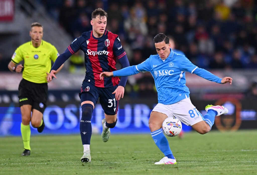 bologna napoli panchina