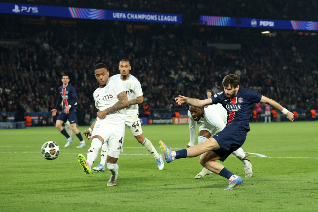 Paris Saint-Germain v Aston Villa FC - UEFA Champions League 2024/25 Quarter Final First Leg