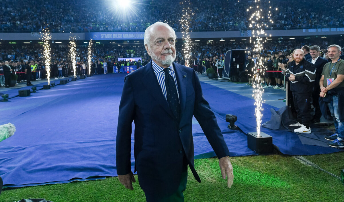 de laurentiis nuovo stadio napoli centenario festa