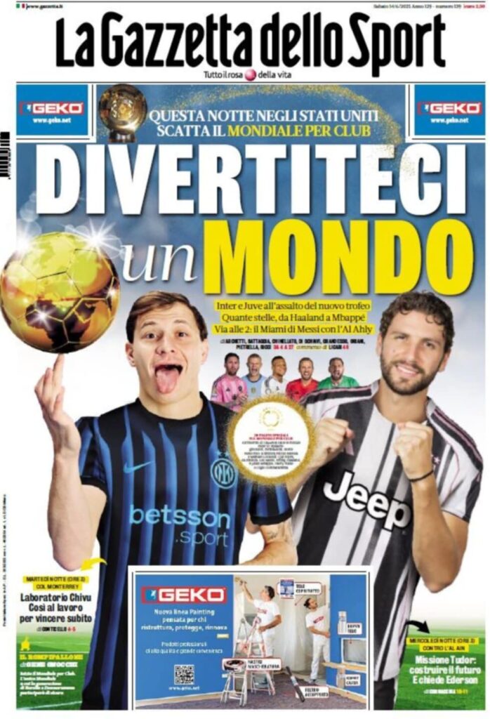 PRIMA PAGINA GAZZETTA DELLO SPORT OGGI: “Inzaghi al rinnovo, ci metto la firma”