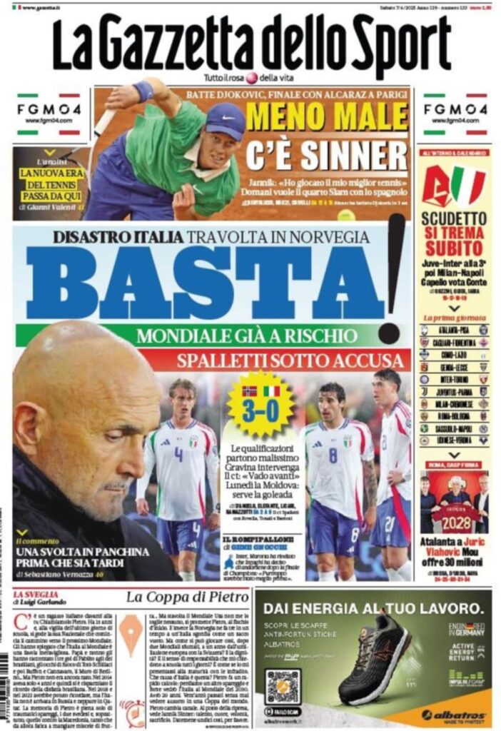PRIMA PAGINA GAZZETTA DELLO SPORT OGGI: “Inzaghi al rinnovo, ci metto la firma”