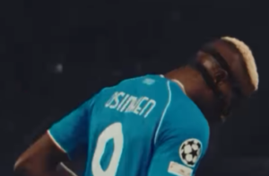 Video saluto del Napoli ad Osimhen
