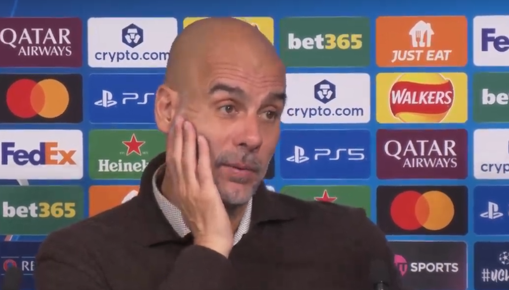 Guardiola in conferenza