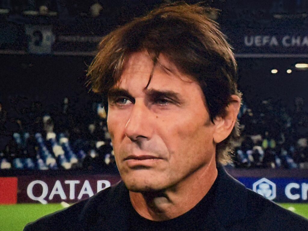 Conte nel pre-gara