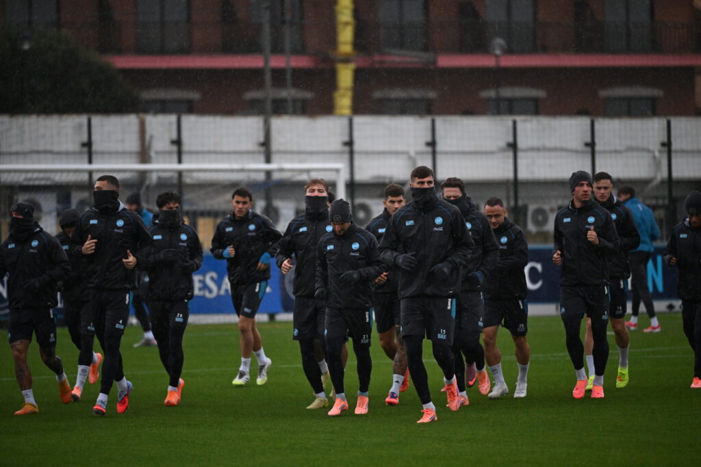 SSC Napoli Training Session And Press Conference - UEFA Champions League 2025/26 League Phase MD5