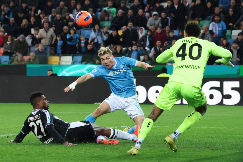 hojlund udinese napoli