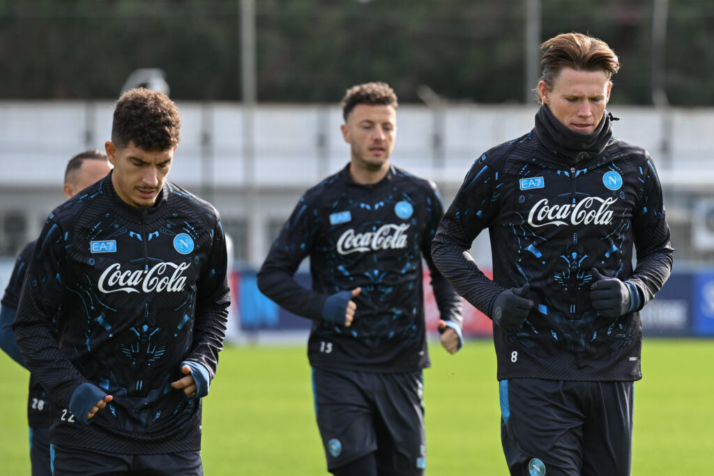 napoli report allenamento