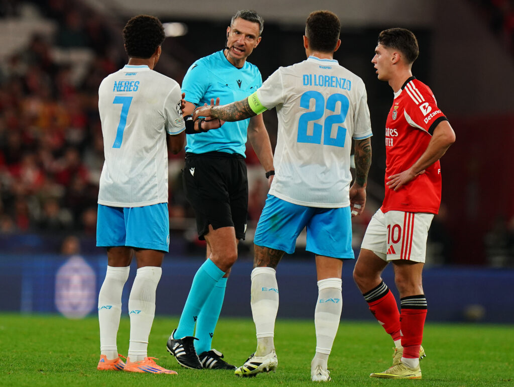 Benfica Napoli moviola