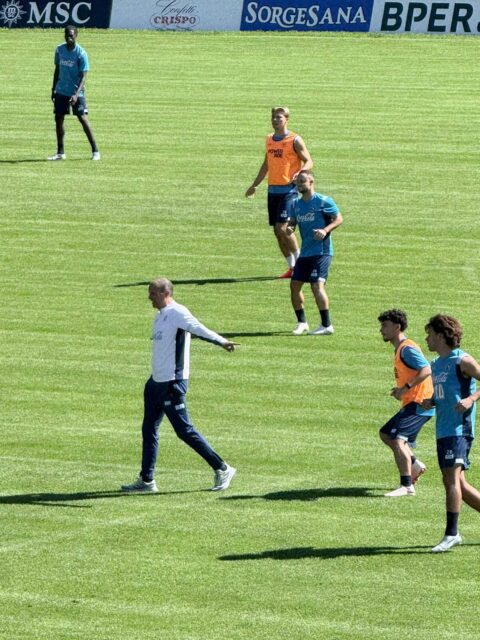 Allegri torna a dirigere gli allenamenti