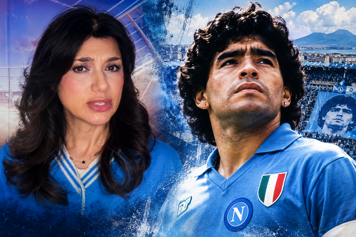 Donna e Maradona_ omaggio azzurro