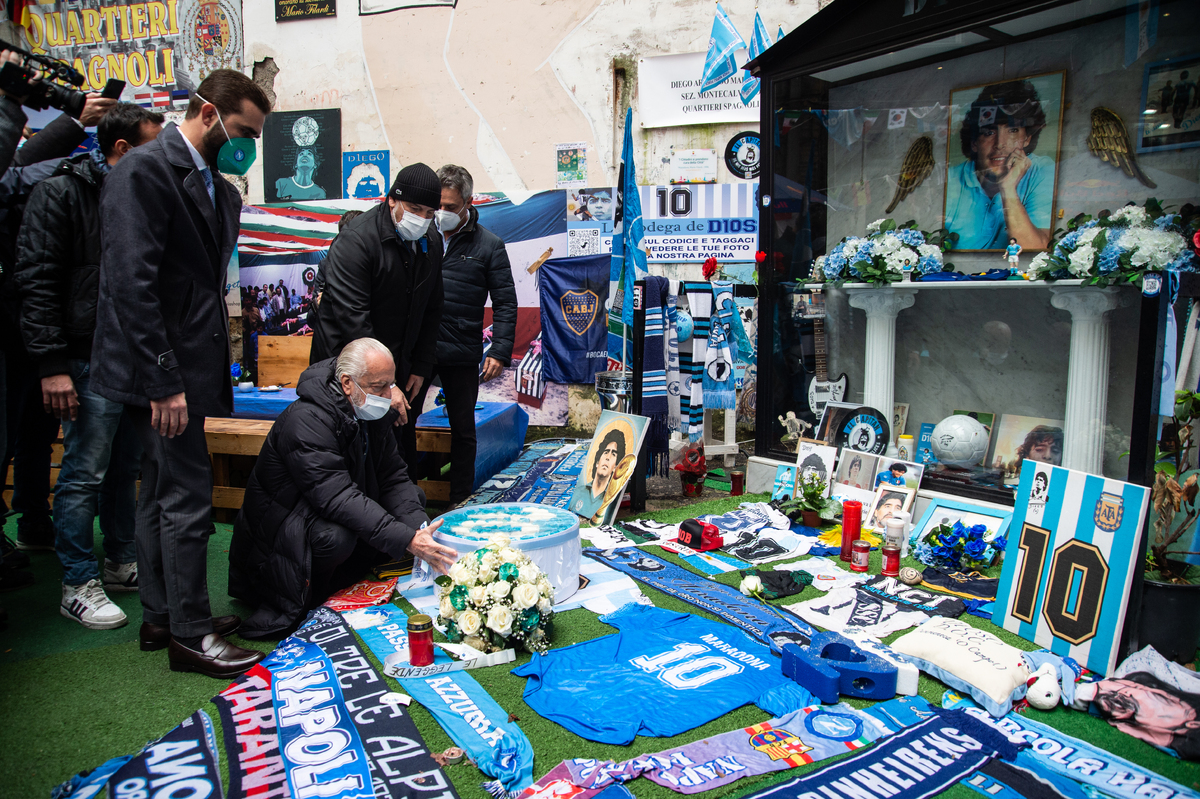 Naples Pays Tribute To Football Star Maradona On One-Year Death Anniversary