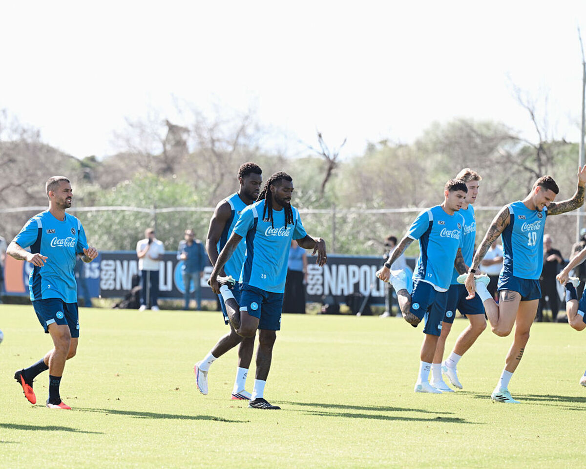 napoli report allenamento