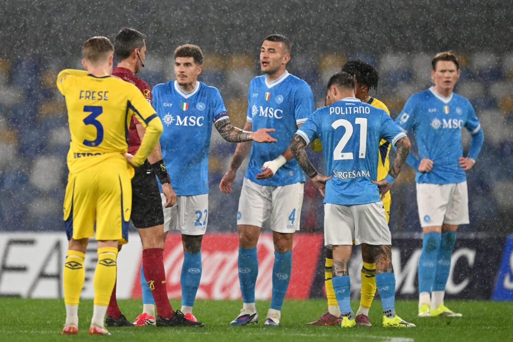 Giordano su Napoli Verona