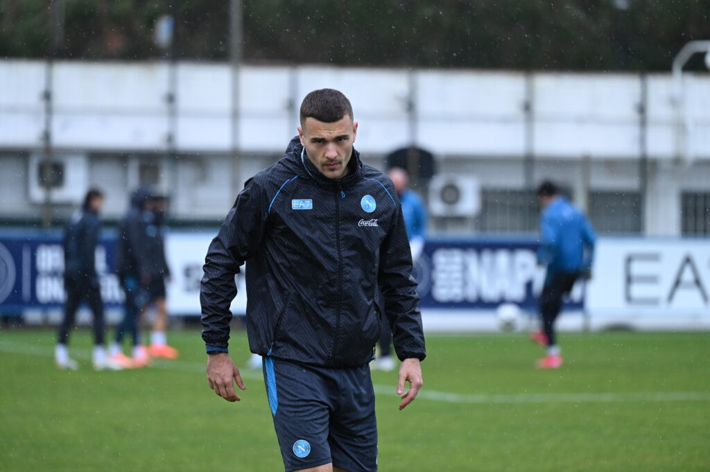 SSC Napoli Training Session And Press Conference - UEFA Champions League 2025/26 League Phase MD7