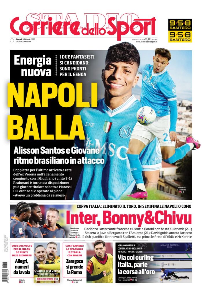 prime pagine napoli