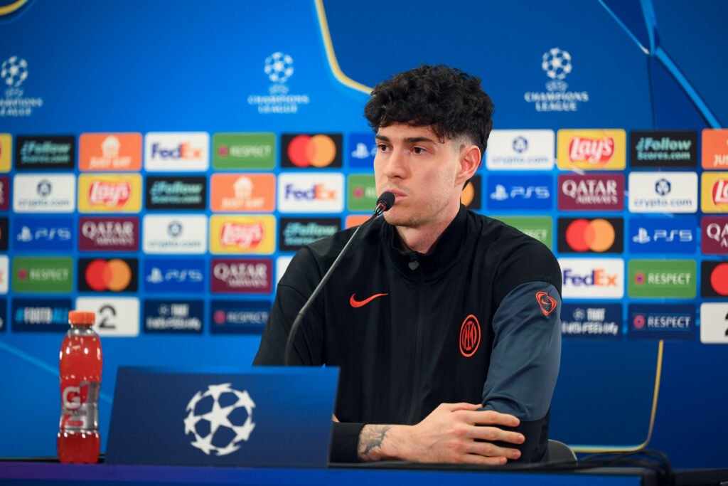 FC Internazionale Milano Training Session And Press Conference - UEFA Champions League 2025/26 League Knockout Play-off First Leg
