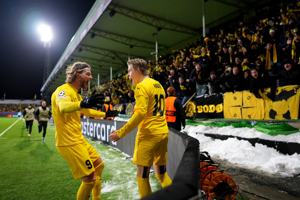 FK Bodo/Glimt v FC Internazionale Milano - UEFA Champions League 2025/26 League Knockout Play-off First Leg