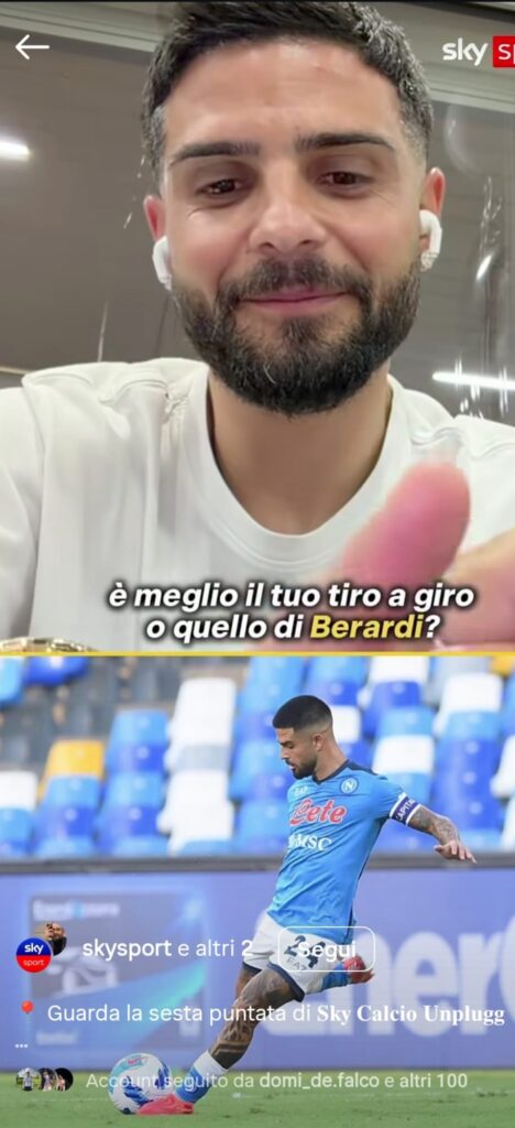Insigne tiro a giro