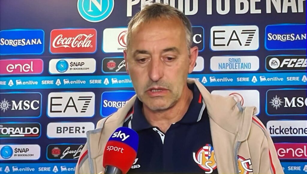 Cremonese, Giampaolo a Sky: "Sconfitta pesante ma ho fatto una scelta coraggiosa"