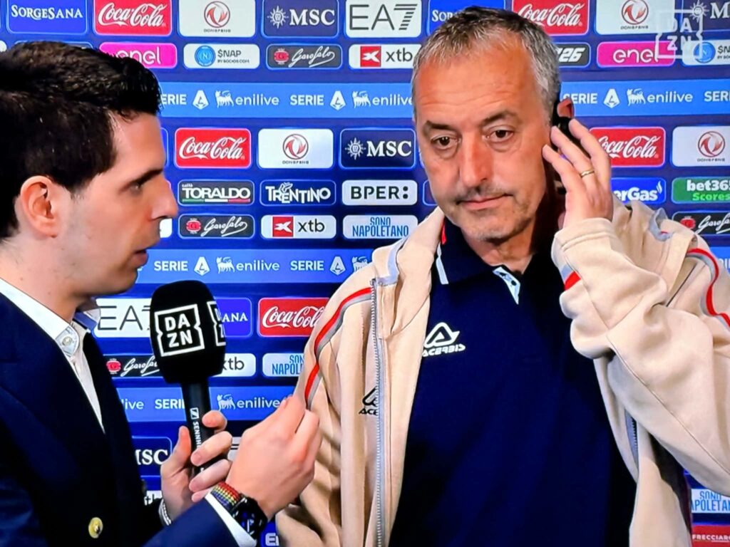Cremonese, Giampaolo: "Abbiamo tenuto testa al Napoli, avevo chiesto di giocare così"