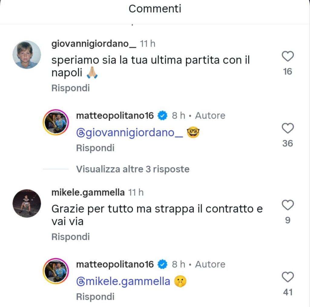 Politano commenti 2