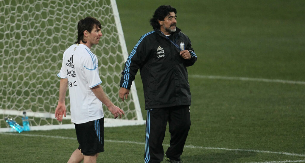 maradona messi alvino
